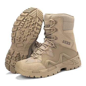 Нови маркови мъжки бойни тактически военни обувки Army Фен водоустойчив улични пешеходни ботильоны за катерене, Botas Tacticas Hombre Militar