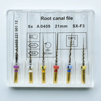 Паста за никел-Титан Файл за коренови Канали Златен Файл За коренови канали 21 мм / 25 мм Никел-Титан Инструмент Зъболекарски Инструмент
