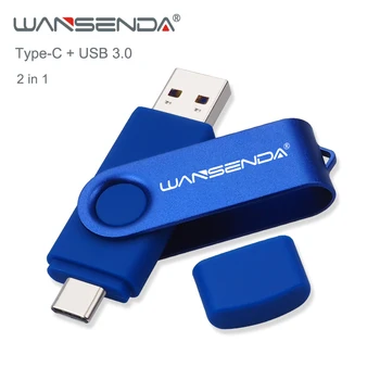 Wansenda USB Флаш-памет 512 GB 256 GB USB 3.0 Флаш памет 128 GB Cle USB устройство за Type C Android/PC 64 GB Карта от 32 GB Memoria USB