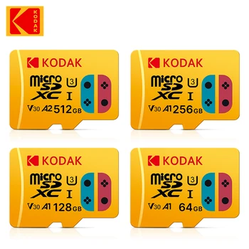 10шт KODAK Mirco SD-карта 512 GB Високоскоростна Флаш Карти Памет 512 GB 256 GB 128 GB, Клас 10 U3 Cartao De Memoria V30 за Смартфон