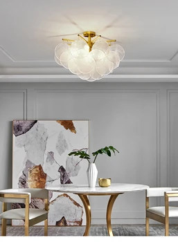 Оригинален полилей, постмодернистский луксозна окачена лампа, хол, трапезария, кабинет, ресторант на хотела, стъклен декор с перезвоном на вятъра