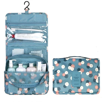 Дамски козметични чанти с голям капацитет, дамски водоустойчив пътна косметичка, органайзер за тоалетни принадлежности, необходима чанта за миене на баня