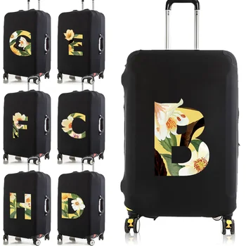 Калъф за багаж с цветни букви, калъфи за багаж за 18-32 инчов колички, защитен калъф, устойчив на надраскване, аксесоари за пътуване