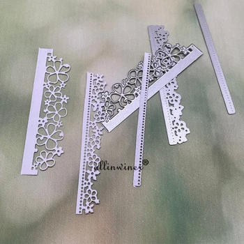 Шаблони за рязане на метал във формата на цвете джанта за щамповане на хартиени картички в албума за scrapbooking 