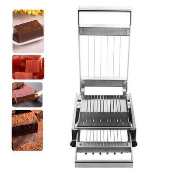Търговска машина за рязане на шоколад, машина за рязане на шоколад, сирене, машина за нарязване на меки шоколадови бонбони и трюфели