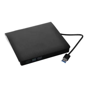 USB 3.0 ултра тънък поп мобилен външен диск DVD-RW ODD - Черен
