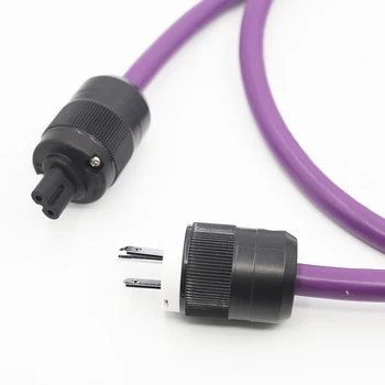 Захранващ кабел AC-313 OFC с позлатените конектор за захранване на САЩ захранващ кабел ac + конектор IEC fingure 8