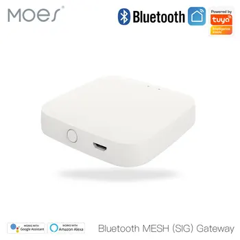 MOES Sasha Bluetooth Gateway Smart Hub SIG Мрежа WiFi приложение Smart Life дистанционно управление на Работата с Алекса Google Home