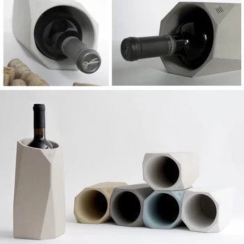 Циментова силиконова форма за капак винена бутилка кофа за съхранение на червено вино силиконова форма за бетонни битови продуктова консумативи форма за вази