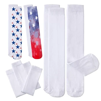 5 двойки Сублимационных Празни Чорапи с принтом 