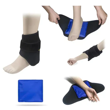 Приключи и за лед на глезена за многократна употреба Гелевый Бандаж За Подпомагане на краката Гореща Студената Терапия за Облекчаване на болката при Подошвенном фасциите, Разтягане на сухожилия