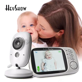 VB603 Видео наблюдение на Съня на Бебето 3.2 Инча 2,4 G Безжичен LCD дисплей Двустранен Аудио Разговор за Нощно Виждане за Наблюдение Baba Камера за Наблюдение