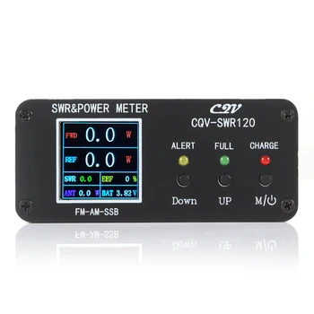 CQV-SWR120 120 W КСВ и електромера постоянна вълна алармена Функция с Висока постоянна вълна 240 * 240 Пълноцветен HD-дисплей, FM-AM-SSB