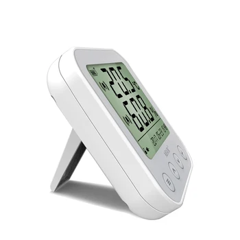 Сензор за температура и влажност на захранването от батерията, влагомер за стая, термометър с LCD дисплей