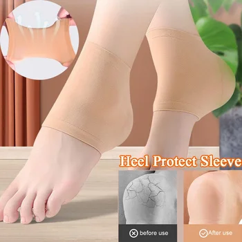 Защитен калъф за петата при подошвенном фасциите, чорапи за софия, силикон, овлажняващи тампони за обувки срещу пукнатини, унисекс, чорап за грижа за краката, за улесняване на болката