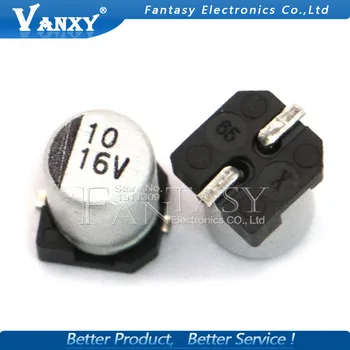 10 бр. електролитни кондензатори 16v10uf 4*5 мм алуминий SMD електролитни кондензатори 10 icf 16