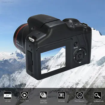 Новата Професионална Камера 1080P SLR Цифрова Камера Портативна Преносима 16-Кратно Цифрово Увеличение HD Изход Селфи Камера