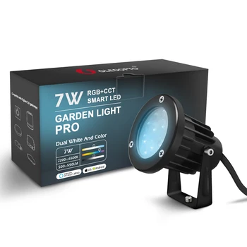 GLEDOPTO Zigbee 3,0 Открит Водоустойчив Рейтинг IP66 Led Светлини, 7 W Pro Led Газонный Лампа За Градината, Екстериор, Покрива на Сградата, Пасища