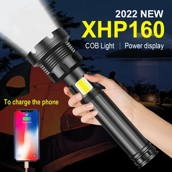 XHP160 Zoom силни led светлини с висока мощност, различни тактически 18650 къмпинг Usb водоустойчив светлини, далечен изстрел