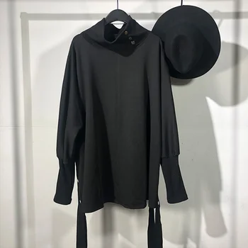 Owen Seak, мъжки памучни блузи, свитшоты, готически дрехи, негабаритная в есенно-зимната градинска хип-хоп черно яке с цип, палто