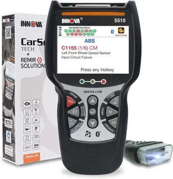 Скенер OBD2, Scantool за почистване ABS, Скенер на цялата система, Поддръжка на апарати, живот на накладките, Четене / Изтриване на кодове ABS / SRS, Отменя нивото на маслото