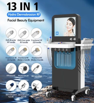 2023 Нов Професионален 13 IN1 Апарат за Hydra-грижа за лицето Hydrafacial Aqua Peeling Machine Frational RF Water Дермабразио За Грижа За кожата СПА