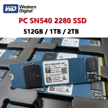 Оригинален Western Digital WD PC SN540 2 TB 1 TB 512 GB SSD 2280 NVMe Вътрешен Твърд Диск За Десктоп, Лаптоп