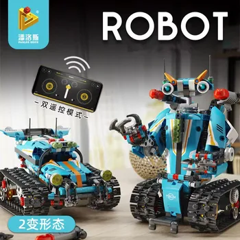 2023 Нови 675001 строителни блокове модел Wasp ръчно пъзел 2 в 1 модел робот автомобил подарък за момче приложение за дистанционно управление