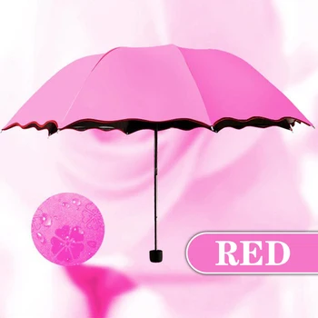 чадър с крем, цветната във водата, променя цвета си, шезлонг с чадър, тройно сгъваема, черна гума, слънце, ултравиолетова, дамски чадъри
