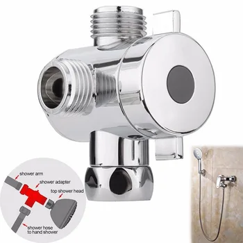 1/2 трипътен адаптер за душата, переключающий клапан, клапан за входящия въздух и освобождаването на вода за душ, комплект аксесоари за крана в банята