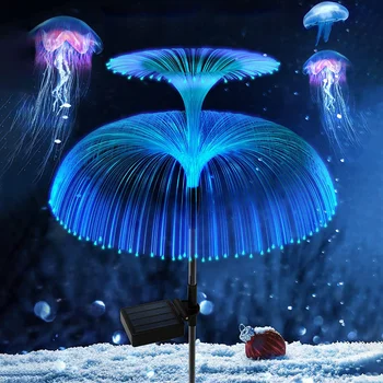 Led слънчева светлина, водоустойчива IP65, лампи във формата на медузи, които работят на слънчева светлина, улични, градински фенери за украса на двора, двор, градина