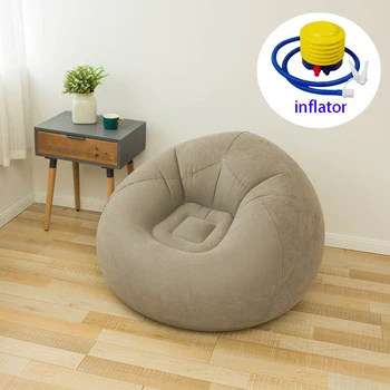 Водоустойчив надуваеми кресла-торби за сядане, лежи, мързелив PVC материал, стекающийся разтегателен диван и фотьойл