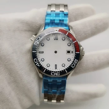 аксесоари за часовника 40 мм модели 007 Корпус набор от циферблат за 8200 8205 2824 Механизъм син сапфир от неръждаема стомана механичен автоматичен