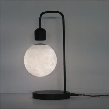 Креативна настолна лампа с магнитно окачване с база за безжично зареждане на мобилен телефон, led нощна светлина лампа за украса на дома на работния плот