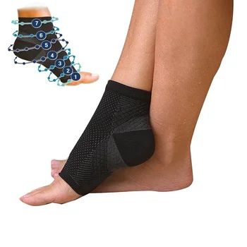 Мъжки и дамски спортни чорапи Foot Angel срещу умора, външни компресия чорапи дишащи с ръкав за крака, поддържащи чорапи, чорап бандажный