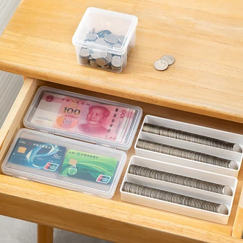 Преносим кутия за съхранение на Албум за книжни пари, валута, калъф за бележки, кутии за съхранение на монети, държач за събиране, прозрачен пластмасов калъф
