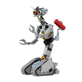 Gobricks MOC Johnnyed 5 Роботи Модел Тухла, С Къси Замыканиями Военен Емоционален Робот Градивен елемент Комплект Играчки За Подаръци Възрастни