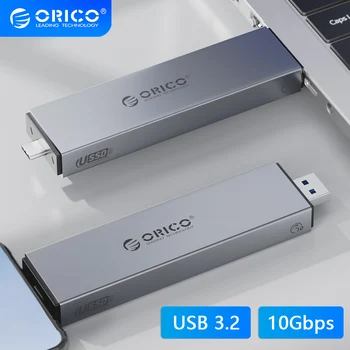 ORICO M. 2 NVME NGFF SATA SSD Корпус Тип C USB A 3,2 Gen2 Двойна Протокол M2 Външен HD Калъф Твърд Диск, Кутия За съхранение на Къща