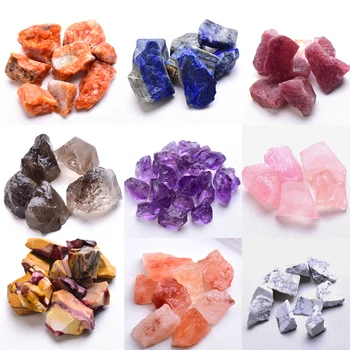 1БР натурален кристал кварц минерали проба аметист розов кварц с неправилна форма груб камък на камък Рейки лечение декорация на дома
