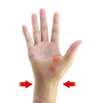Ръкавици за магнитотерапии подкрепа на китката и палеца, силиконов гел коректор налягане при артрит, масажни ръкавици за облекчаване на болки, топла разпродажба