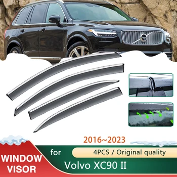 Автомобилни Сенници на прозорците за Volvo XC90 90 2 II 2016 ~ 2023 Аксесоари 2020 2021 Шатри Слънчеви Дъждовни Дим Очила Защитни Дефлектор Windshie