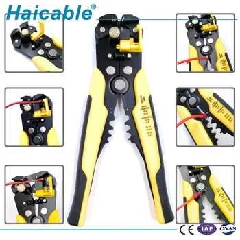 HS-056 многофункционален ръчен пресклещи, машина за премахване на изолация с медни кабели с високо качество, обхват на рязане от 0.25-6 mm2