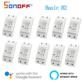 Sonoff Basic R2 Smart Wifi САМ Модул Ключ Rmote Таймер Контролер Ключа за Гласово Управление на Работа С Алекса Google Home Приложение eWLink