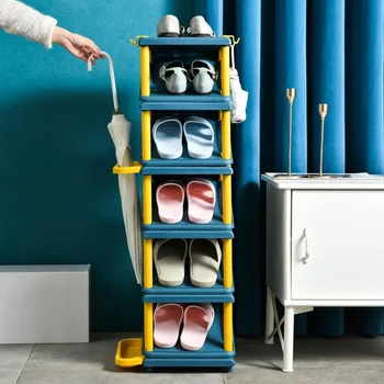 Задвижваната обувки рафтове Тесен проста многопластова а обувките нощно шкафче Многофункционална а обувките-часова Здрава рафт за обувки Спестяване на пространство в домакинството Поп