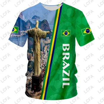 Флаг на Бразилия Годишният Случайни Мъжки Жилетка, Тениска, къси Панталони, Костюм По поръчка, Риза с къси ръкави, къси Панталони, Футболен Паметник На Поръчка, Директна Доставка
